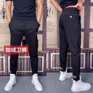 Quần Dài Nam Ấm Áp Mùa Thu Xuân Quần Dài Thể Thao Cotton Co Giãn Cạp Vừa Dáng Ôm Dài Màu Đen Đa Năng Thời Trang 072