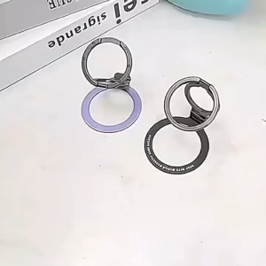 แหวนติดมือถือ ห่วงติดโทรศัพท์ พับได้ แหวนขาตั้งโทรศัพท์มือถือ แบบมีกาวในตัว พลังดูดที่แข็งแกร่ง ง่ายต่อการใช้