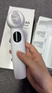 Blackhead Remover 5 Suction Levels Pore Vacuum Face Cleaner LCD Screen Hot Compress Deep Cleansing Vacuum Device