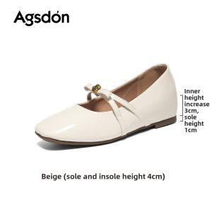 Agsdon | Summer Bow Knot Elevating Mary Jane Shoes