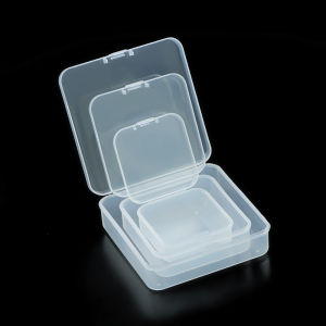 5/7/9CM Plastic Square 1 Grid Transparent Storage Box Earring Ring Jewelry Beads Kits Set Case Container Display DIY Accessories