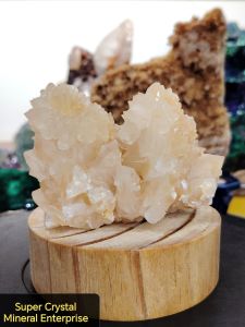 Natural Collection Calcite Crystal Flower Ornament