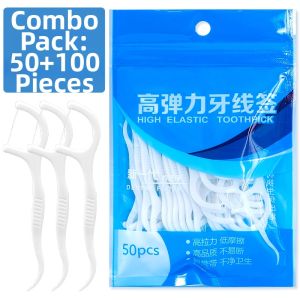 Portable Disposable Toothpick String Home Use Dental Floss Stick Family Pack Travel Size Oral Care Hygiene Product