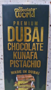 Premium Dubai Chocolate Kunafa Pistachio Milk Chocolate 100 Grams Candy Bar