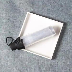 Transparent Fresh Unique Design Couples Umbrella 3-Fold