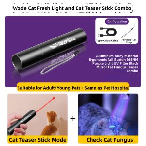 SMILING SHARK | UV Light 365nm Cat Fungus Detection Handheld Flashlight