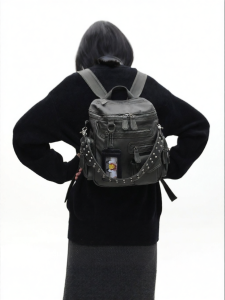 JANDRESS | Y2K Style Multi-Pocket Backpack with Studs