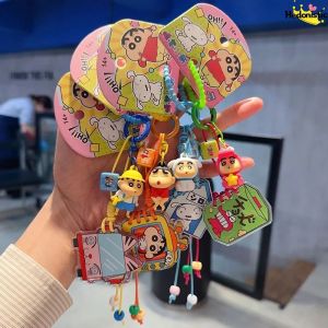 52TOYS | Shin-Chan Flip Acrylic Series Keychain Cute Cartoon Characters Cute Backpack Wallet Key Car Decoration Acg Pendant Holiday Gift