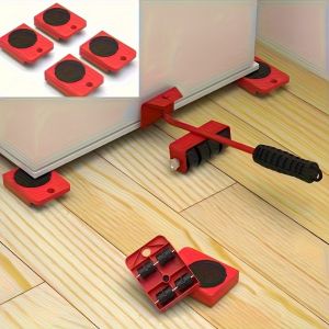 Heavy-Duty 4-in-1 Furniture Moving Kit 360° Swivel Rollers Not include Lifting Rod No-Scratch Glide Tool for Sofa Bed Refriger