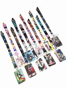 Long Card Holder Phone Strap Keychain Game Anime Family Spy Themed Lanyard Digital Accessory Other Brand Mobile Phone Ornament