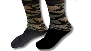 Kaos Kaki Tebal TNI Army Polri Panjang Pendek Loreng Hitam Polos