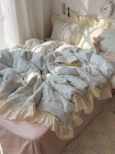 Kiss Dear | Floral Cotton Bedding Set Four-Piece