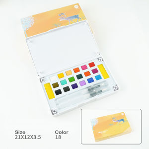 Matte Pearlescent Solid Watercolor Pigment Water Soluble With Water Brush For Drawing Nail Blush Gradient Manicure DIY Crafts