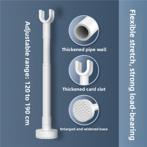 MONLEYTA | Heavy Duty Anti-Theft Door Stop For Home Hotel Women Inner Lock Retractable Support Pole Durable Carbon Steel Door Lock