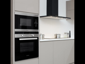 Lò vi sóng âm tủ Malloca MW820ECO kính đen phối inox dung tích 20L công suất 1250W đa chức năng