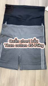 [HANNA] Quần bầu đùi thun cotton co dãn thoải mái thoáng mát mùa hè có lưng thun điều chỉnh free size 45-75kg vải vừa phải không quá dày không mỏng không xù