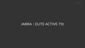 Jabra Elite 75t Pro True Wireless Bluetooth Earphones Noise Canceling TWS with Mic Waterproof Earbuds Gaming Earphones 30 Hour Battery Life