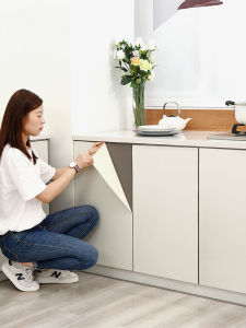 Thickened Baking Paint Kitchen Wall Stickers Waterproof Oilproof Furniture Renovation Adhesive Desk Top Cabinet Door Stickers