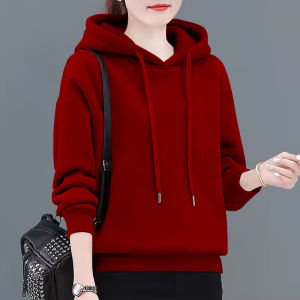 ผู้หญิง เสื้อฮู้ด เสื้อสเว็ตเชิ้ต ผ้าขนแกะ เรียงราย/ไม่ ผ้าขนแกะ เรียงราย หลวม แขนยาวพอดี ฤดูใบไม้ร่วง ฤดูหนาว เสื้อแจ๊กเก็ตแฟชั่น เสื้อท่อนบน เสื้อโค้ท