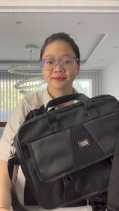 Cặp văn phòng laptop đeo chéo sang trọng Case trung tâm- 4 kiểu góc tròn [CHÍNH HÃNG]