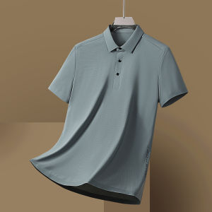 TUCANO | Turn-down Collar Short Sleeve Thin Ice Silk Men Polo Shirt