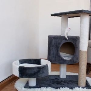 55cm Cat Scratch Post/ Cat Scratch Condo/ Cat Condo/ Cat Scratch Tree Multi Cat House Sisal Post