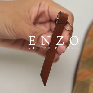 Enzo Zipper Puller Gantungan Resleting Tas Kulit Leather Lecari