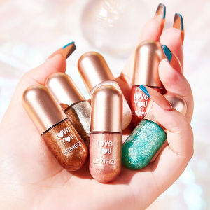 Mini Liquid Eye Shadow Sequin Monochrome Pearl Fine Shiny Crystal Glitter Crouching Silkworm Student Smear-Proof Makeup Sample Portable