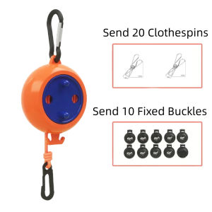 10M Windproof Anti-slip Clothesline Laundry Drying Rope Outdoor Clothes Line  Retractable Cord for Hotel Camping accessories