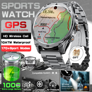 Đồng Hồ Thông Minh Pin 1000mAh Màn Hình AMOLED 1.75 Inch GPS La Bàn Đèn Pin LED Chống Nước 10ATM Dành Cho Thể Thao Ngoài Trời Và Quân Đội