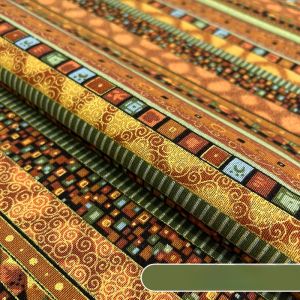 ผ้าลายพิมพ์บูร์โกเมท ผ้าฝ้ายลินินทำมือ ผ้าสำหรับเสื้อผ้าย้อนยุค ผ้าปักลาย ผ้าอินเดียตะวันออกเฉียงใต้ DIY ผ้าคลุมโต๊ะ