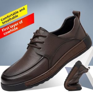 NUDANLAI | Autumn Spring Genuine Leather Casual Business Shoes Bean Shoe Design