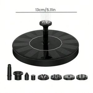 Solar Water Fountain Pool Pond Waterfall Fountain Garden Supplies Decoration Outdoor New Mini Solar Powered Fountain Bird Baths