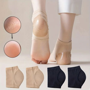 Household Foot Care Essentials High Elastic Silicone Heel Socks Anti-Cracking Covers for Daily Heel Moisturizing & Repair