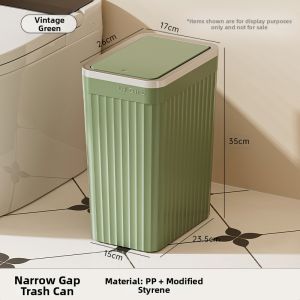 DOLANX | Space-saving Bathroom Trash Can with Lid