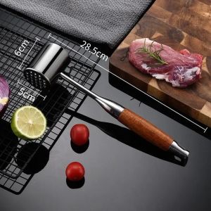 JUSTINLAU Stainless Steel Meat Hammer Multifunctional Meat Grinder Loose Meat Tenderizer Home Steak Pork Percussion Hammer Tools