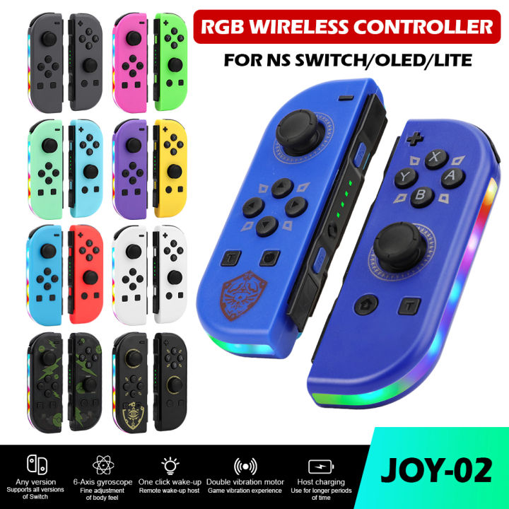 9 Colors JOY 02 Pad Controller RGB LED Switch L R Joypad For NS Switch ...