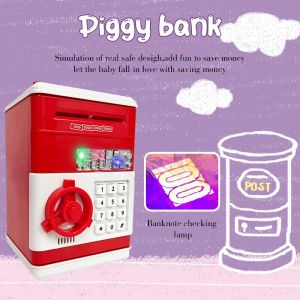 「Yomotsu」Kids Cartoon ATM Cash Saving Box Coin Bank Password Money Saving Box Kids Toys Creative Music Safe Box 音乐存钱罐