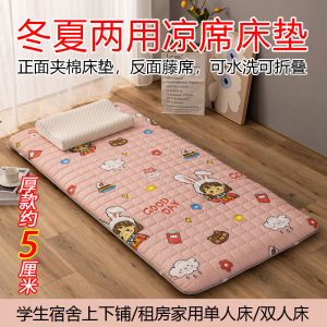 Thickened Double-Sided Cooling Mat Bedding Soft Willow Weave Mat Student Dormitory Single Bed Mattress Nap Pad Home Use