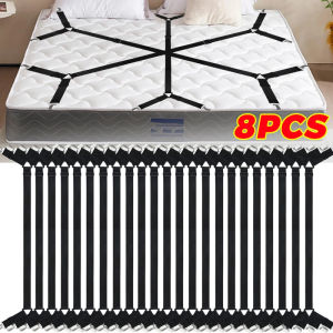 Dizoey 8PCS Bed Sheet Fasteners Clip Adjustable Elastic Fixed Gripper Straps Clip Bed Sheets Mattress Covers Sofa Cushion Organizer Gadgets