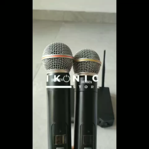 IKONIC Mikrofon Wireless UHF Mic Mik tanpa kabel jarak jauh Microphone Densen M-34