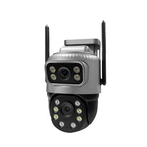 4K 8MP Dual Lens 4G PTZ Camera Dual Screen AutoTracking Outdoor Wireless WIFI Surveillance IP Camera