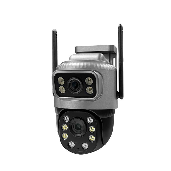 4K 8MP Dual Lens 4G PTZ Camera Dual Screen AI Human Tracking Outdoor ...