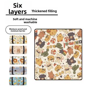 Waterproof Portable Thickened Ultrasonic Wave Picnic Mat Outdoor Camping Beach Tent Floor Pad Multi-Person Camping Equipment