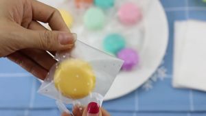 100pcs Frosted Cute Dots Plastic Packaging Bags Self Adhesive Sample Gift Bag For Candy Cookie
