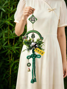 JIUJI | Festival Door Knob Decoration Wreath With Mugwort Dragon Boat Knot