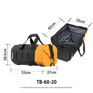 Toughbuilt | Túi Đựng Dụng Cụ Hình Bát Giác Miệng Rộng 50cm