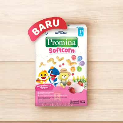 Promina Softcorn Snack Bayi Yogurt Stroberi 15g