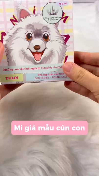 Lông mi giả YULIN, lông mi giả Series những con vật tinh nghịch mẫu Cún con xinh xắn