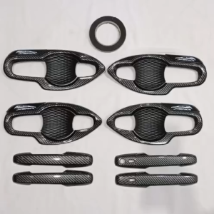 Handle Door Outer Mangkok Cover Pintu Mobil Daihatsu Xenia 2022 Carbon Glossy
